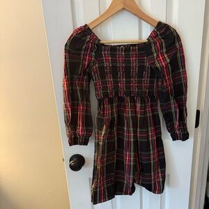 Crewcuts Multicolor Plaid Smocked Dress